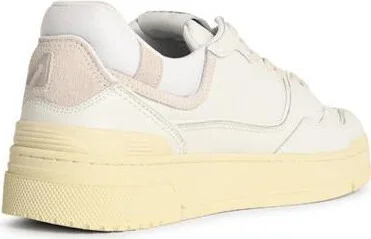 Autry 'Clc Low' White Leather And Suede Sneakers - Image 3