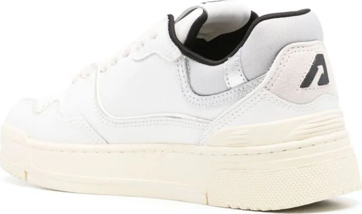 Autry Clc Sneakers In White And Silver Leather - Image 2