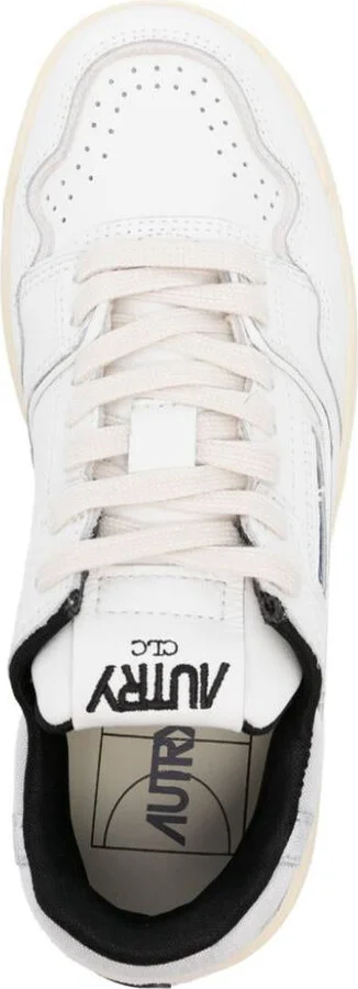 Autry Clc Sneakers In White And Silver Leather - Image 3