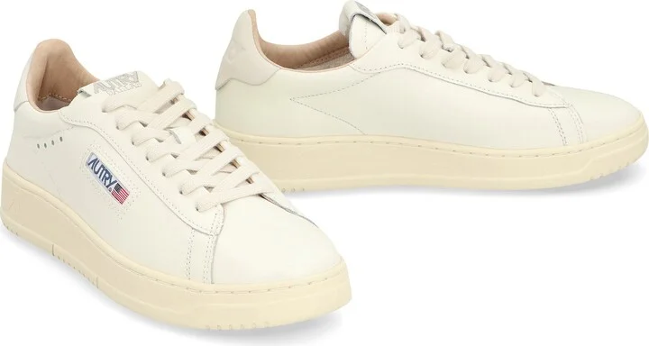 Autry Dallas Leather Low-Top Sneakers - Image 3