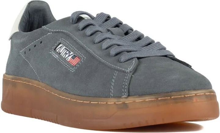 Autry Dallas Low Suede Sneakers In Ash And Marshmallow Color - Image 3
