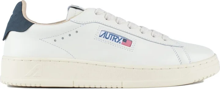 Autry Dallas Low White Leather And Space Sneakers