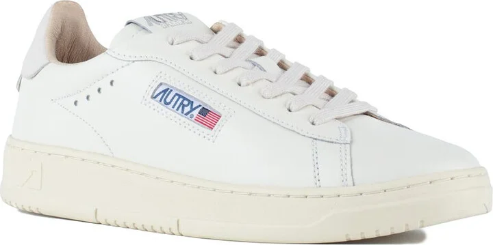 Autry Dallas Low White Leather Sneakers - Image 3