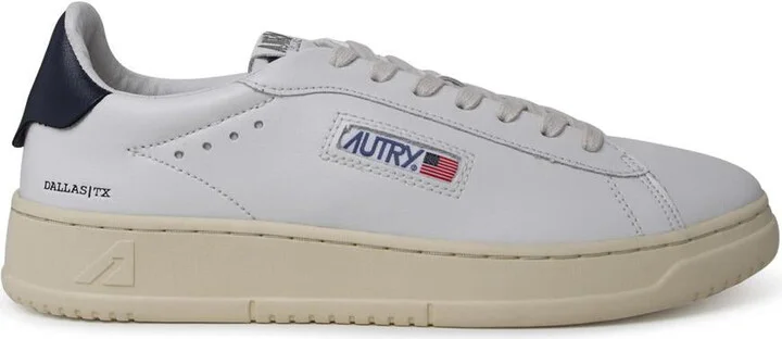 Autry 'Dallas' White Leather Sneakers