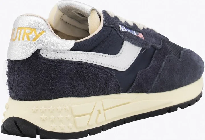 Autry Dark Blue And White Leather Reelwind Sneakers - Image 3