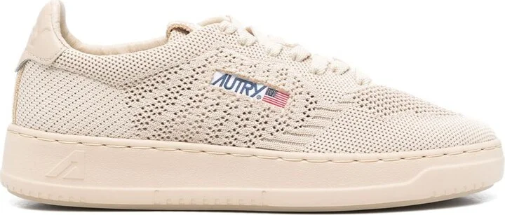 Autry Easeknit Low Wom Knit/Leat Shoes