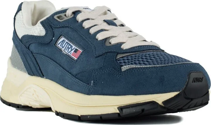 Autry Ensign And Silver Mesh And Suede Hyperway Sneakers - Image 3