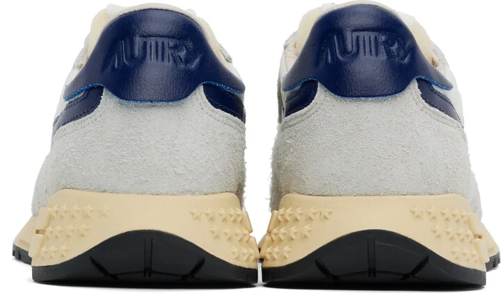 AUTRY Gray & Blue Reelwind Low Sneakers - Image 2