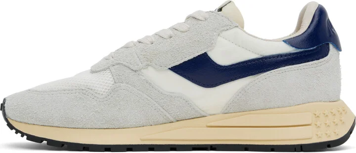 AUTRY Gray & Blue Reelwind Low Sneakers - Image 3