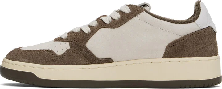 AUTRY Gray & Brown Medalist Low Sneakers - Image 3