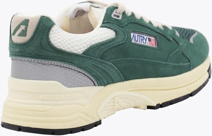 Autry Green Leather Hyperway Sneakers - Image 3