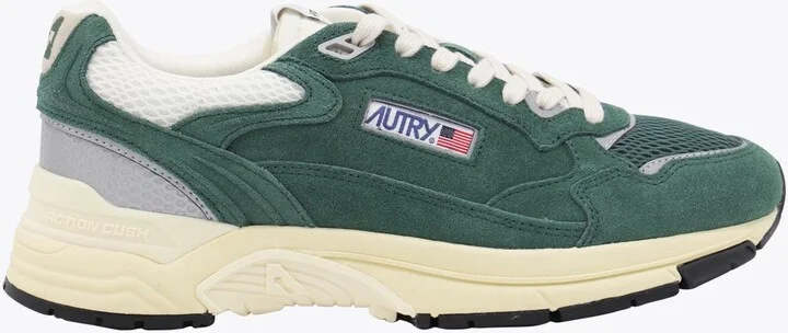 Autry Green Leather Hyperway Sneakers
