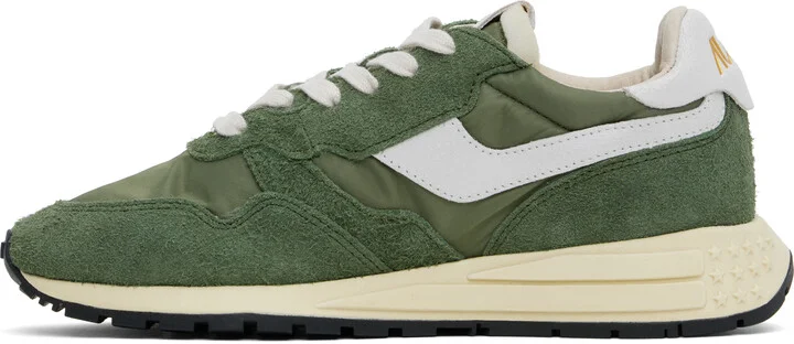 AUTRY Green & White Reelwind Low Sneakers - Image 3