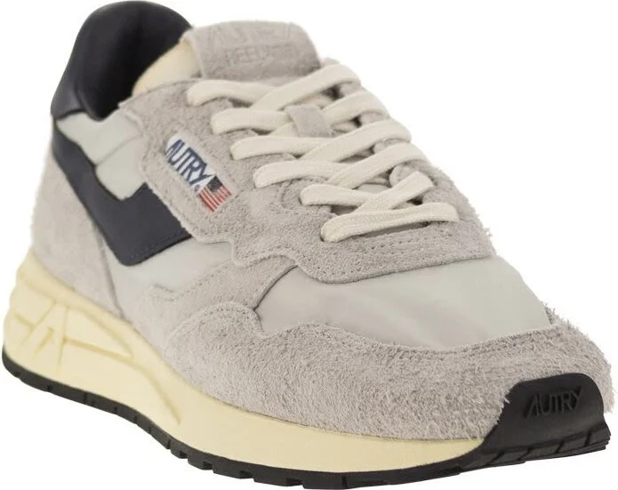 Autry Grey Suede And Nylon Reelwind Low Sneakers And Space - Image 3