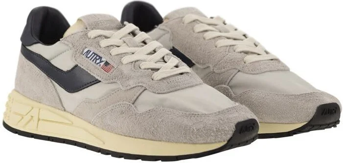 Autry Grey Suede And Nylon Reelwind Low Sneakers And Space - Image 4
