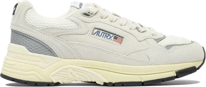 Autry Hyperway Low Man Suede/Mesh Wht/Silv