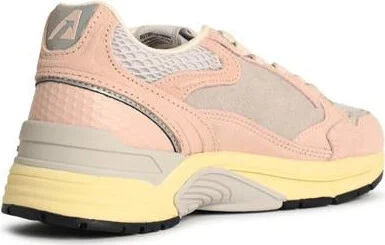 Autry 'Hyperway Low' 'Powder' Mesh And Suede Sneakers And Silver - Image 3