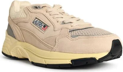 Autry 'Hyperway Low' Sandand Silver Mesh And Suede Sneakers - Image 2