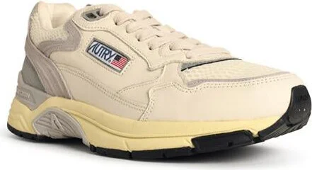 Autry 'Hyperway Low' White And Grey Mesh And Suede Sneakers - Image 2
