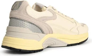 Autry 'Hyperway Low' White And Grey Mesh And Suede Sneakers - Image 3