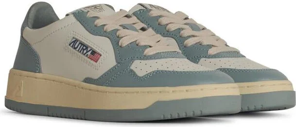 Autry Light Blue Leather Sneakers - Image 2