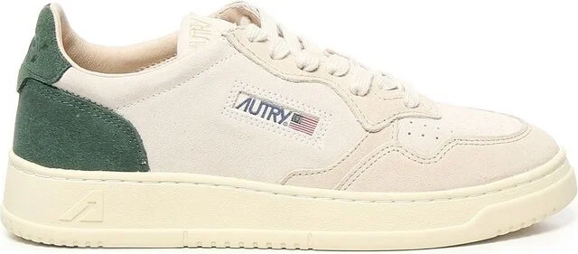 Autry Logo Embossed Lace-Up Sneakers