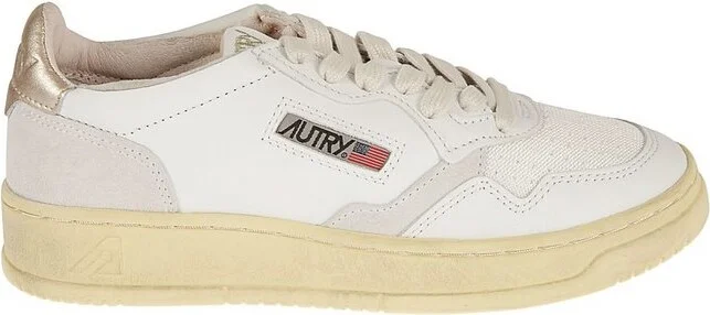 Autry Logo-Patch Lace-Up Sneakers