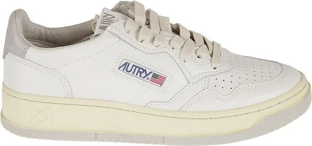 Autry Logo-Patch Lace-Up Sneakers