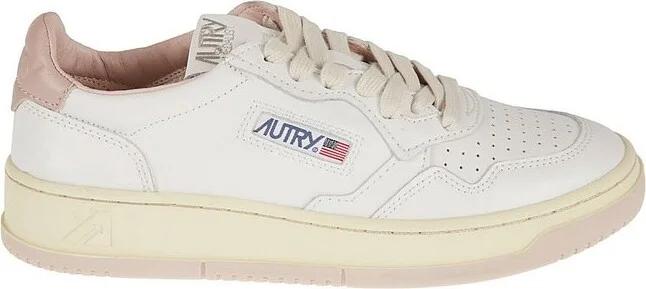 Autry Logo-Patch Lace-Up Sneakers
