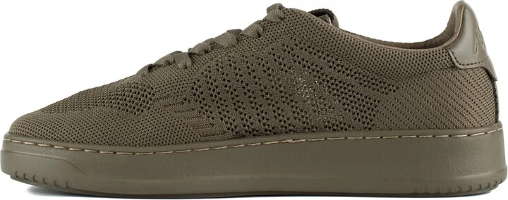 Autry Medalist Easeknit Low Covert Green Knit Sneakers - Image 2