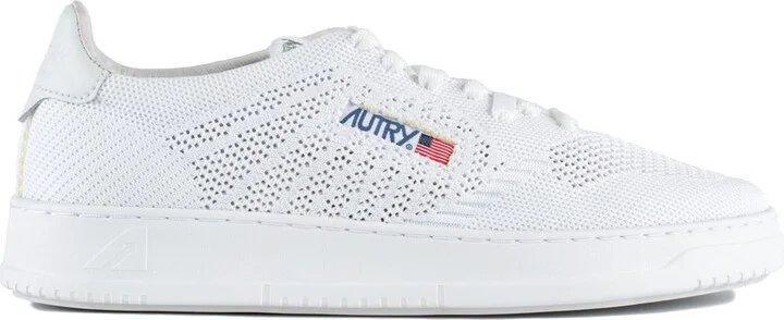 Autry Medalist Easeknit Low Fabric Sneakers White