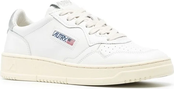 Autry Medalist Leather Low-Top Sneakers - Image 2