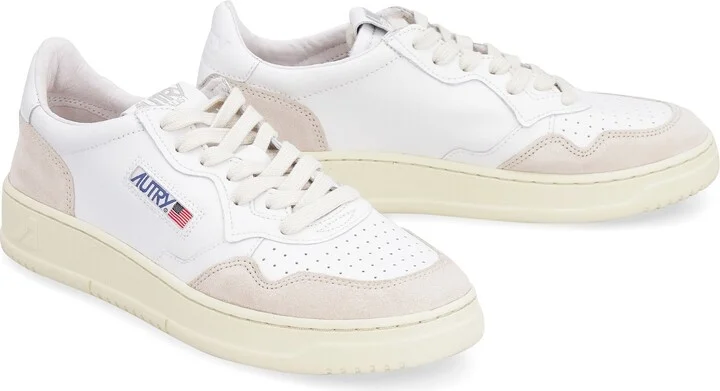 Autry Medalist Leather Low-Top Sneakers - Image 3