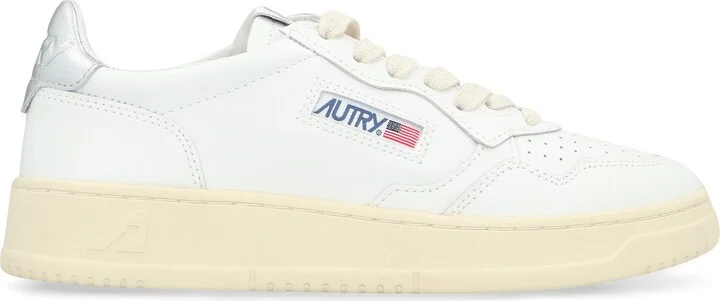 Autry Medalist Leather Low-Top Sneakers - Image 2