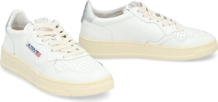 Autry Medalist Leather Low-Top Sneakers - Image 3