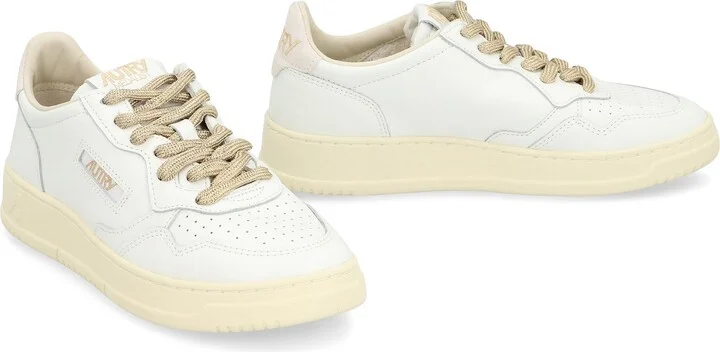 Autry Medalist Leather Low-Top Sneakers - Image 3