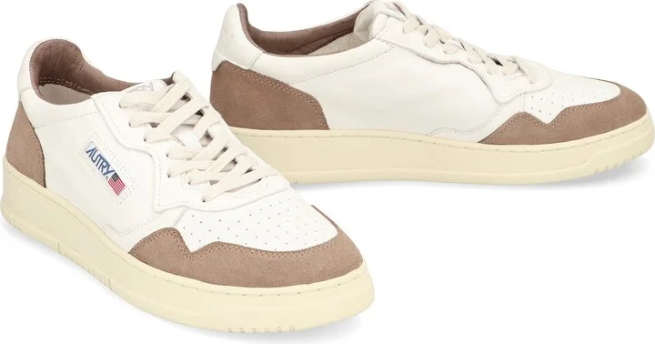 Autry Medalist Leather Low-Top Sneakers - Image 3