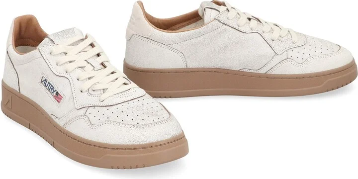 Autry Medalist Leather Low-Top Sneakers - Image 3