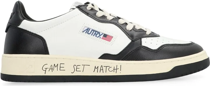 Autry Medalist Leather Low-Top Sneakers - Image 2