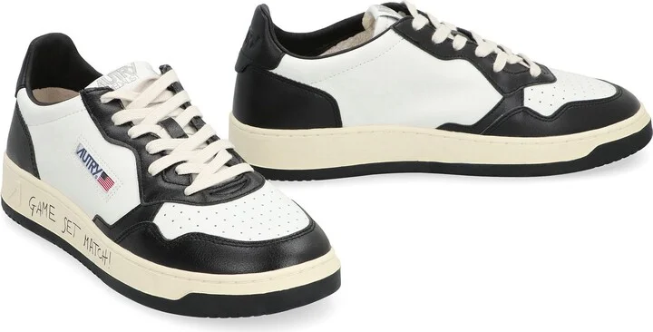 Autry Medalist Leather Low-Top Sneakers - Image 3