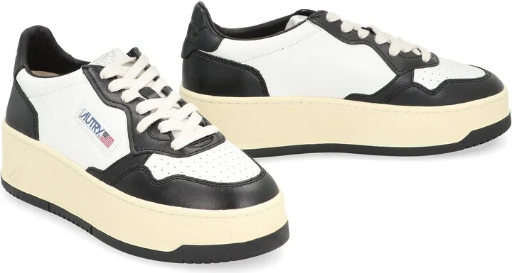 Autry Medalist Leather Platform Sneakers - Image 3