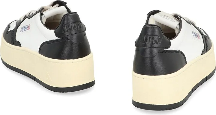 Autry Medalist Leather Platform Sneakers - Image 4