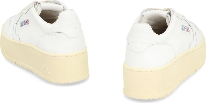 Autry Medalist Leather Platform Sneakers - Image 4