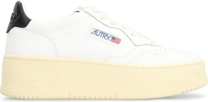 Autry Medalist Leather Platform Sneakers - Image 2