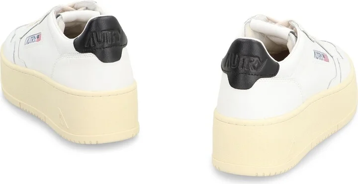 Autry Medalist Leather Platform Sneakers - Image 4