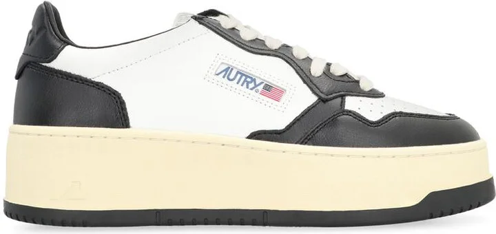 Autry Medalist Leather Platform Sneakers