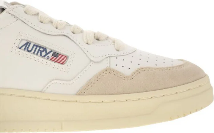 Autry Medalist Low - Leather And Suede Sneakers - Image 6
