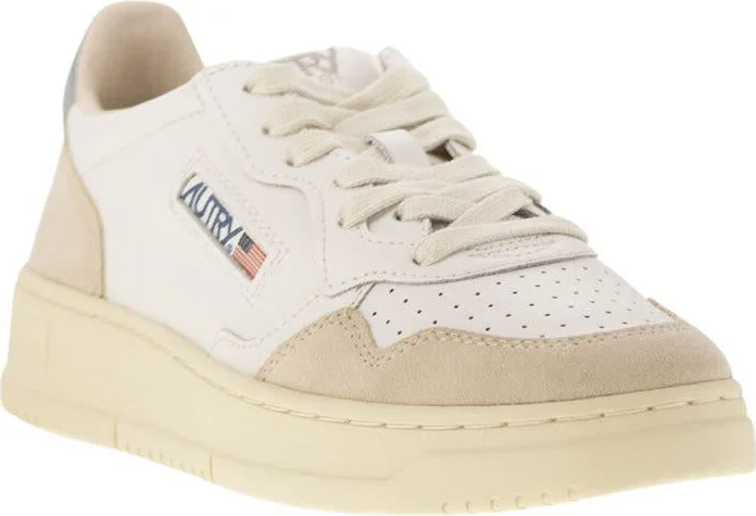 Autry Medalist Low - Leather And Suede Sneakers - Image 2