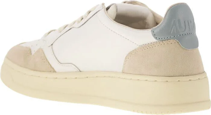 Autry Medalist Low - Leather And Suede Sneakers - Image 3