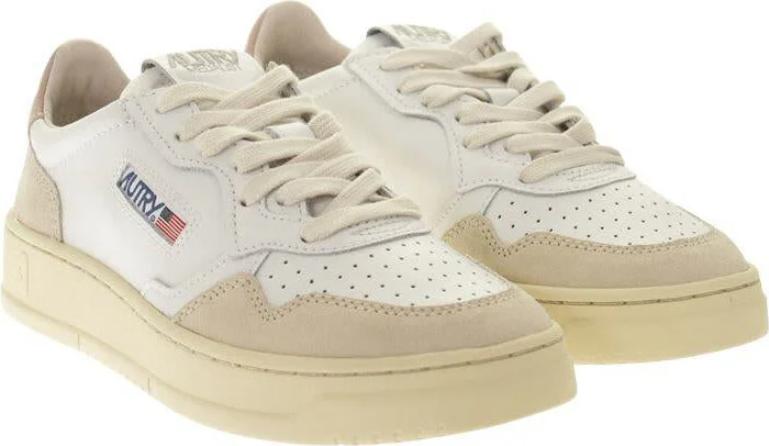 Autry Medalist Low - Leather And Suede Sneakers - Image 4